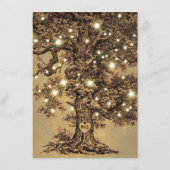 オーク結婚ツリー付き情報カード エンクロージャーカード (裏面)