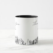 オーク結婚ランドミニマルのカスタムコーヒーマグ マグカップ (中央)