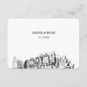 オーク結婚ランドRSVP伝統的の食事オプション エンクロージャーカード (裏面)