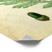 オーク葉ズno.3ファームハウスウォールアート ポスター (角)