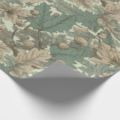 オーク葉パターン ラッピングペーパー (角)