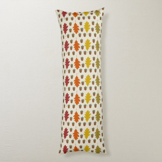 オーク葉秋とアコーズパターン（の模様が）ある ボディピロー (裏面 (縦))