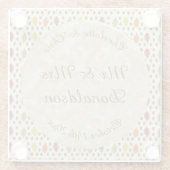 オーク葉秋とアコー結婚ズのカスタム ガラスコースター (裏面)