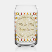 オーク葉秋とアコー結婚ズのカスタム ガラス缶 (正面)