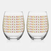 オーク葉秋とアコー結婚ズのカスタム ステムなしワイングラス (左)