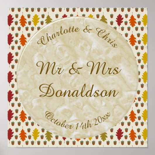 オーク葉秋とアコー結婚ズのカスタム ポスター (正面)