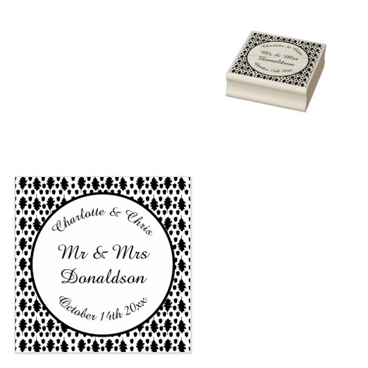 オーク葉秋とアコー結婚ズのカスタム ラバースタンプ (押印)