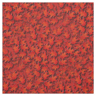 オーク葉自然アートパターン ファブリック