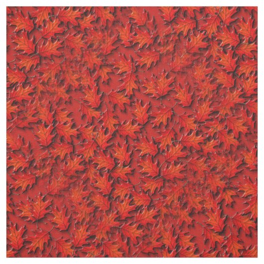 オーク葉自然アートパターン ファブリック (見本)