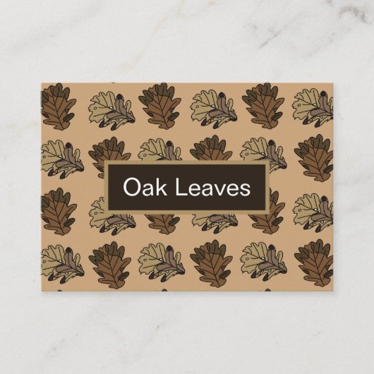 オーク葉自然 名刺 (正面)