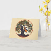 オーク読の木の妖精 カード (黄色い花)