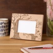 オーク読の木の妖精 レーザー彫刻フレーム (左)