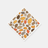 オーク離れの秋のボホ感謝祭ナプキン スタンダードカクテルナプキン (角)