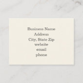 オーク離れアコランズボタニカルペンシルスケッチ 名刺 (裏面)