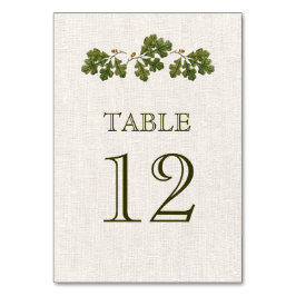 オーク離れズBurlapテクスチ結婚ャ テーブルナンバー