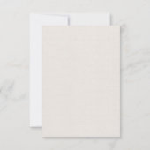 オーク&アイボリーのレスポンスカード 出欠カード (裏面)