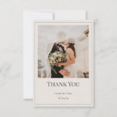 オーク＆アイボリーの感謝カード サンキューカード (正面)