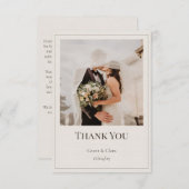 オーク＆アイボリー 感謝カード (正面/裏面)