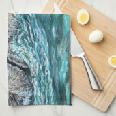 オーグッディランチタイムシーオッター絵画ズ キッチンタオル (四つ折り)