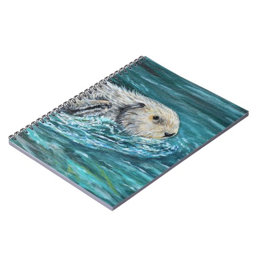 オーグッディランチタイムシーオッター絵画ズ ノートブック (左側)