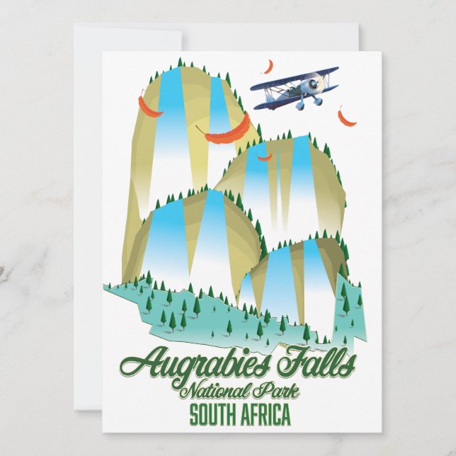 オーグラビーズ滝ナショナルパーク南アフリカ (正面)