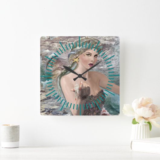 オーケアノスドーターウォールクロック スクエア壁時計 (ホーム)