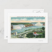 オーケスガーデンシアターと滝の空中表示 ポストカード (正面/裏面)