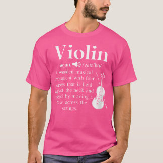 オーケストラおもしろいの音楽バイオリン名詞定義 Tシャツ
