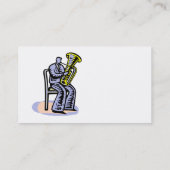 オーケストラのテューバプレーヤーのグラフィック、つけられていたイメージ 名刺 (裏面)