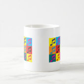オーケストラのポップアート コーヒーマグカップ (中央)