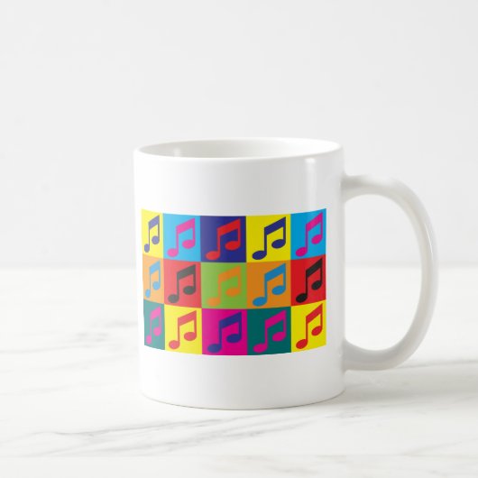 オーケストラのポップアート コーヒーマグカップ (右)