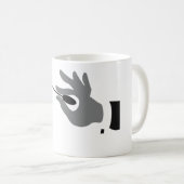 オーケストラの指揮者のマグ コーヒーマグカップ (正面右)