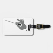 オーケストラの指揮者の荷物のラベル ラゲッジタグ (正面横)