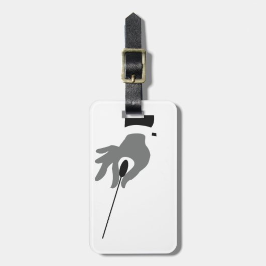 オーケストラの指揮者の荷物のラベル ラゲッジタグ (正面縦)