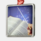 オーケストラの指揮者の要素1 メタルオーナメント (左)