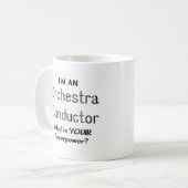 オーケストラの指揮者 コーヒーマグカップ (正面左)