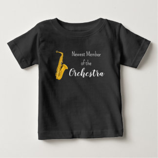 オーケストラの新メンバー サックスシャツ ベビーTシャツ