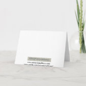 オーケストラの楽器Notecard カード (裏面)