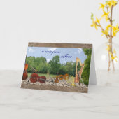 オーケストラの楽器Notecard カード (黄色い花)