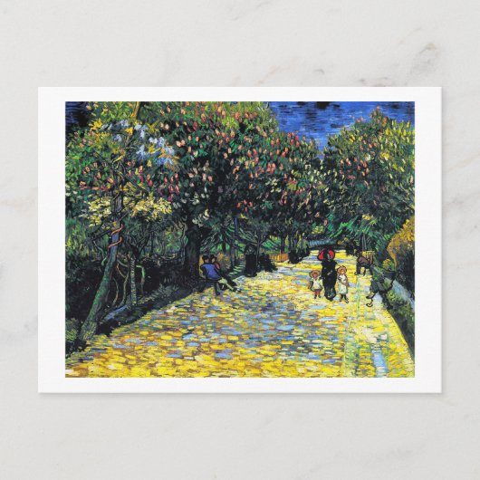 オーケストラの花が咲く大通り ポストカード (正面)