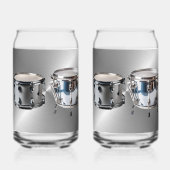 オーケストラパーカッション16oz缶グラス ガラス缶 (左)