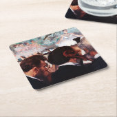 オーケストラミュージシャン、エドガー・デガス スクエアペーパーコースター (アングル)