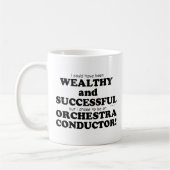 オーケストラ指揮者の裕福で成功 コーヒーマグカップ (左)
