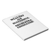 オーケストラ指揮者の裕福で成功 ノートパッド (アングル)