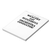 オーケストラ指揮者の裕福で成功 ノートパッド (回転)