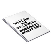 オーケストラ指揮者の裕福で成功 ノートブック (右側)