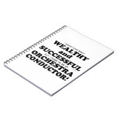 オーケストラ指揮者の裕福で成功 ノートブック (左側)