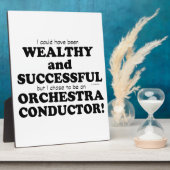 オーケストラ指揮者の裕福で成功 フォトプラーク (側面)