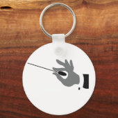 オーケストラ指揮者キーチェーン キーホルダー (正面)