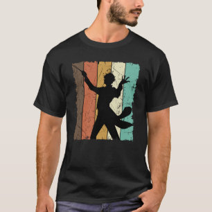 オーケストラ指揮者コーラス監督バトンレトロヴィン Tシャツ